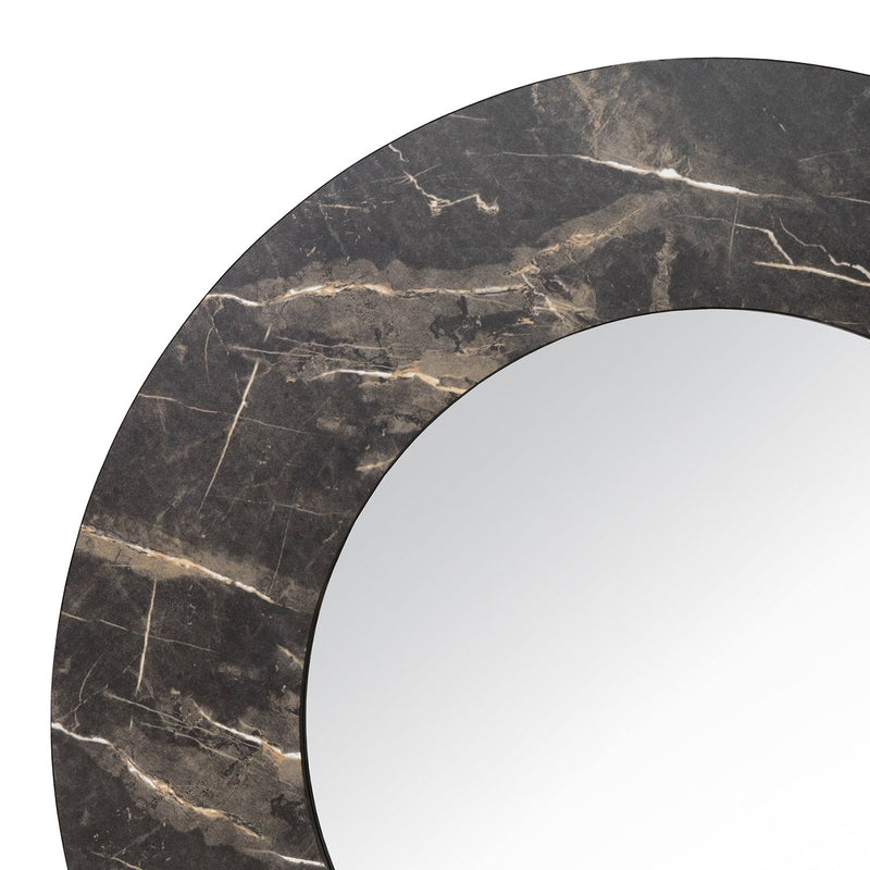 Load image into Gallery viewer, Dar Lighting 002JUV80 Juvan Dark Marble Mirror 80cm - 37084
