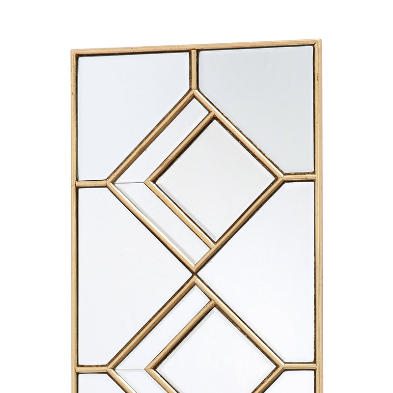 Load image into Gallery viewer, Dar Lighting 002KIP9830 Kipton Rectangle Decorative Mirror with Gold Foil Detail - 25018
