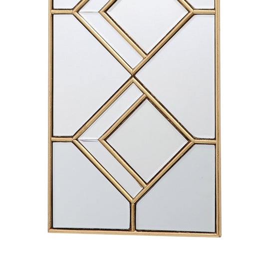Dar Lighting 002KIP9830 Kipton Rectangle Decorative Mirror with Gold Foil Detail - 25018