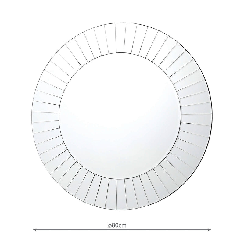 Load image into Gallery viewer, Dar Lighting 002LAH80 Lahaina Bevelled Round Mirror 80cm - 37085
