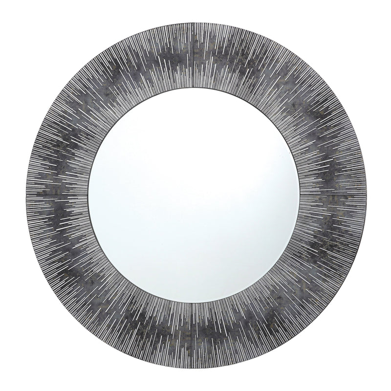 Load image into Gallery viewer, Dar Lighting 002NEO80 Neome Round Mirror With Purple/Grey Frame 80cm - 37088

