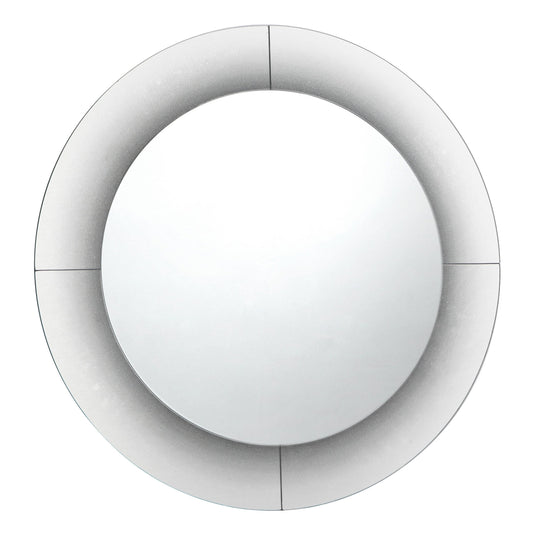Dar Lighting 002RAG90 Ragusa Round Black Fade Mirror 90cm - 37091