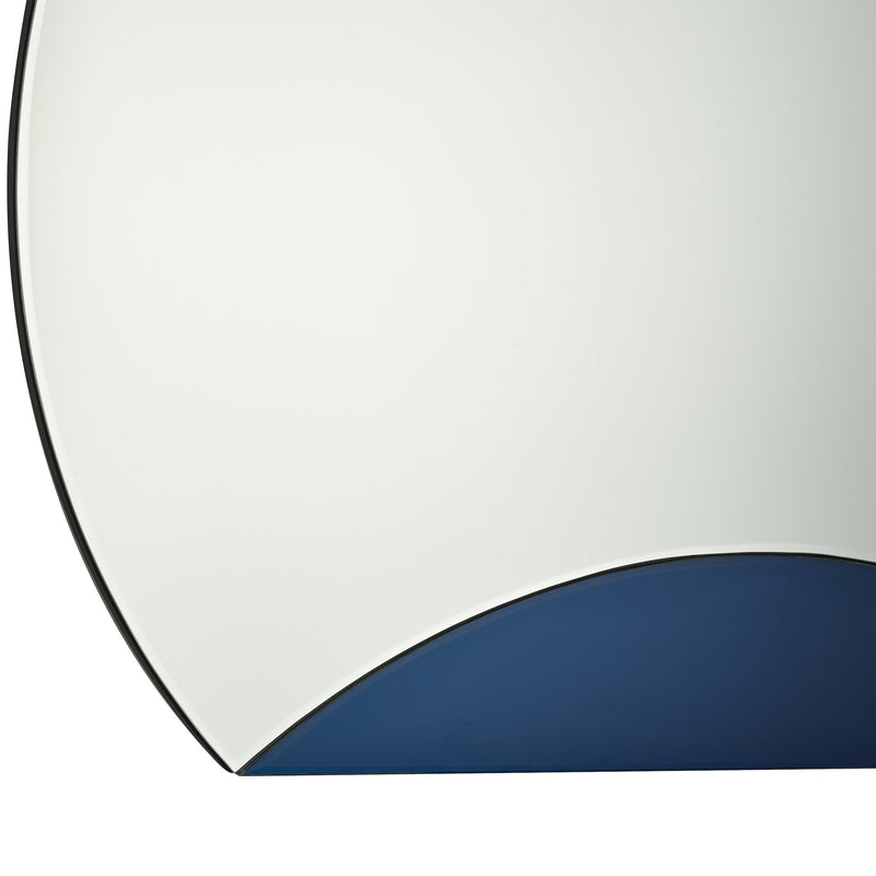 Load image into Gallery viewer, Dar Lighting 002RIS60B Rise Mirror With Blue Panel Detail - 37093
