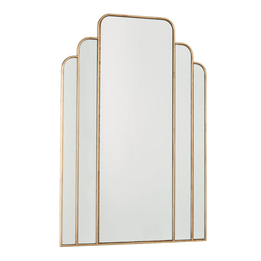 Dar Lighting 002SKO9060 Skovgaard Rectangle Mirror With Gold Detail - 37097