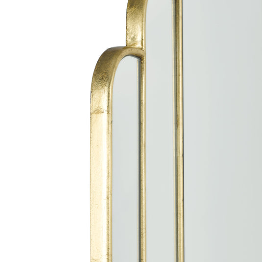 Dar Lighting 002SKO9060 Skovgaard Rectangle Mirror With Gold Detail - 37097