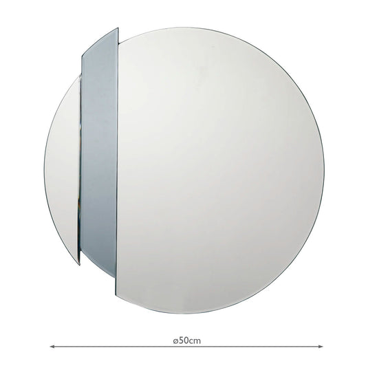 Dar Lighting 002YUL50 Yulia Silver And Smoked Mirror 50cm - 23230