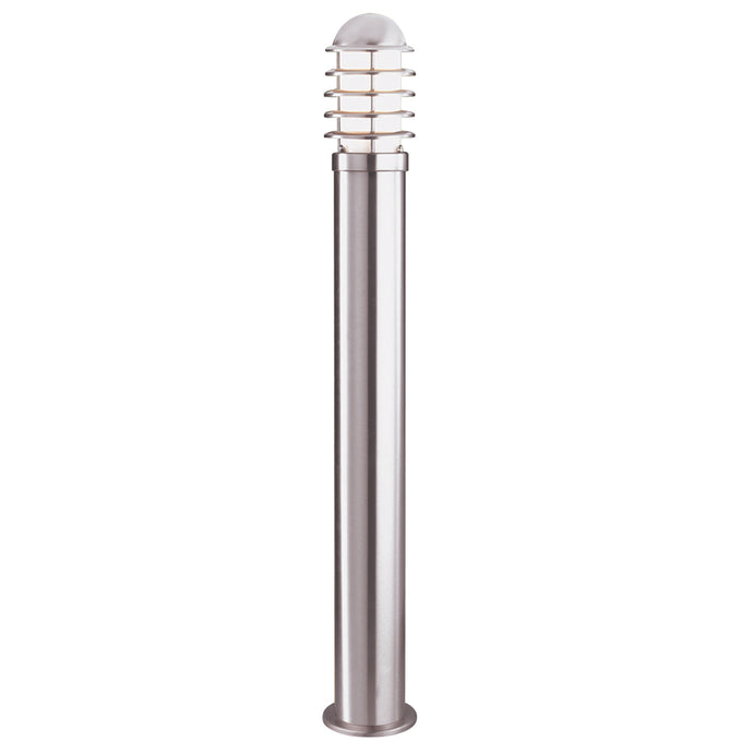 Searchlight 052-900 Louvre Outdoor - 1Lt Post (Height 90Cm), Stainless Steel, White Shade - 20364