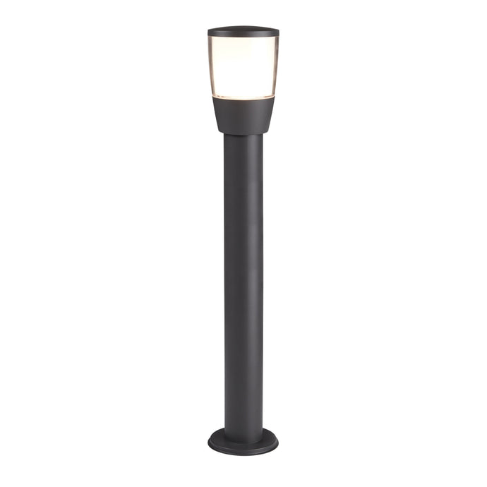 Searchlight 0598-900GY Tucson  Outdoor 1Lt Post (90Cm Height), Dark Grey, Clear/White Shade - 30816
