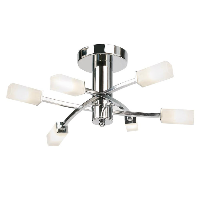 Endon Lighting 146-6CH Havana 6lt Semi flush - 28599