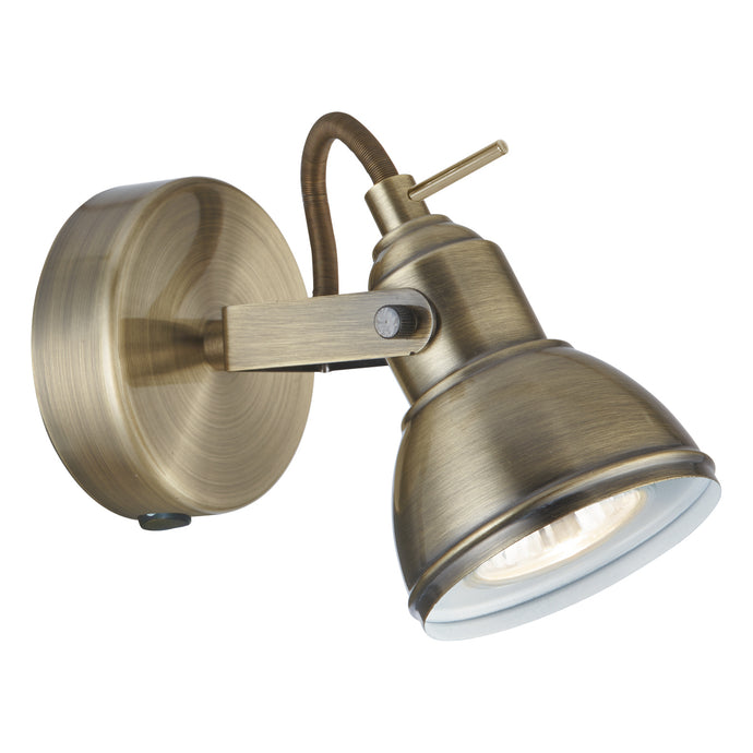 Searchlight 1541AB Focus - 1Lt Spotlight, Antique Brass - 18390