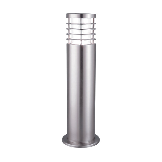 Searchlight 1556-450 Louvre Outdoor - 1Lt Outdoor Post (Height 45Cm), Stainless Steel, Clear Polycarbonate - 30912