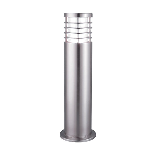 Searchlight 1556-450 Louvre Outdoor - 1Lt Outdoor Post (Height 45Cm), Stainless Steel, Clear Polycarbonate - 30912