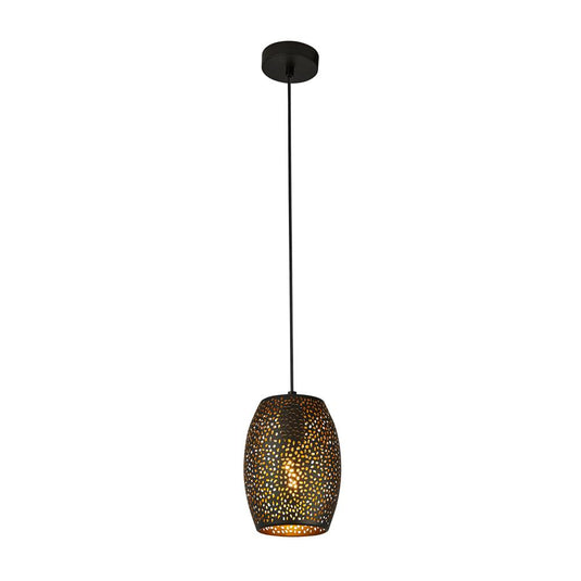 Searchlight 19231-1BGO Laser 1Lt Pendant, Black And Gold - 30945