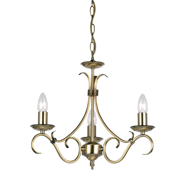Endon Lighting 2030-3AN Bernice 3lt Pendant - 25719