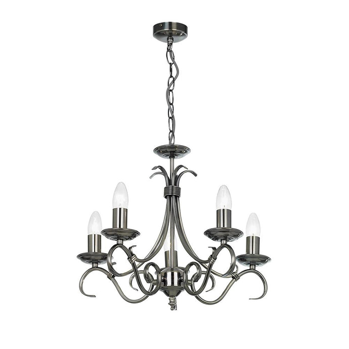 Endon Lighting 2030-5AS Bernice 5lt Pendant - 34512