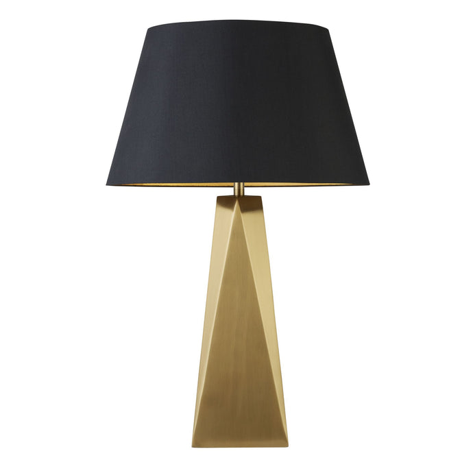 Searchlight 2213GO Maldon 1Lt Table Lamp, Gold, Black Shade With Gold Interior - 24444