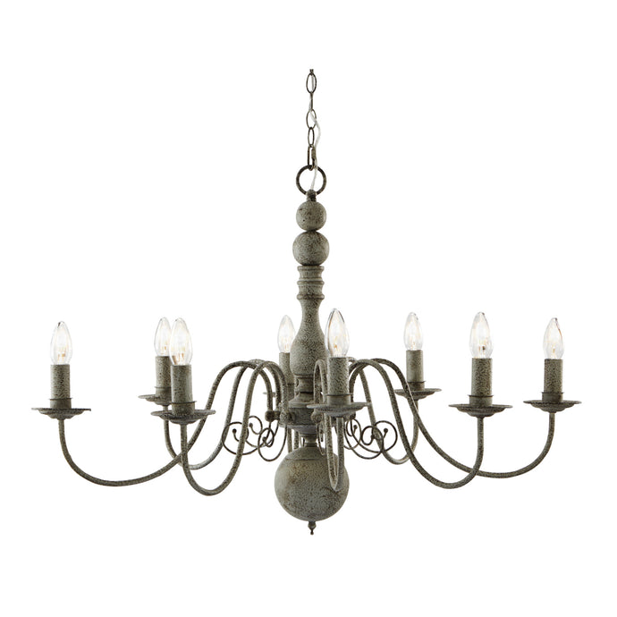 Searchlight 2268-8GY Greythorne - 8Lt Ceiling, Textured Grey Finish - 30979