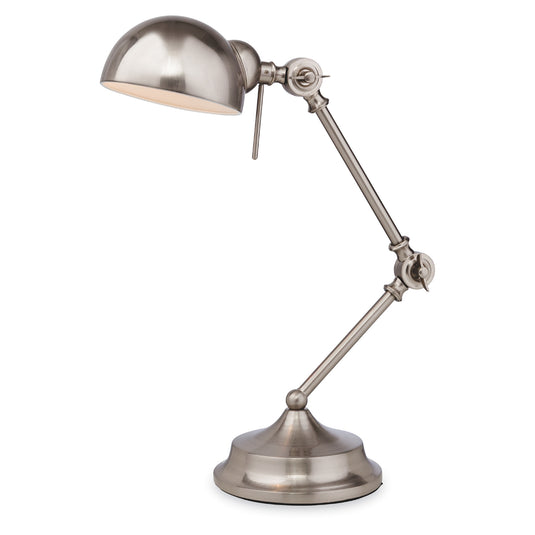 Firstlight 2305BS Beau 1 Light Brushed Steel Table Lamp