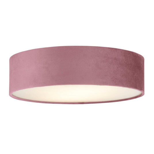 Searchlight 23298-2PI Drum 2 2Lt Velvet Flush, Pink Shade - 30988