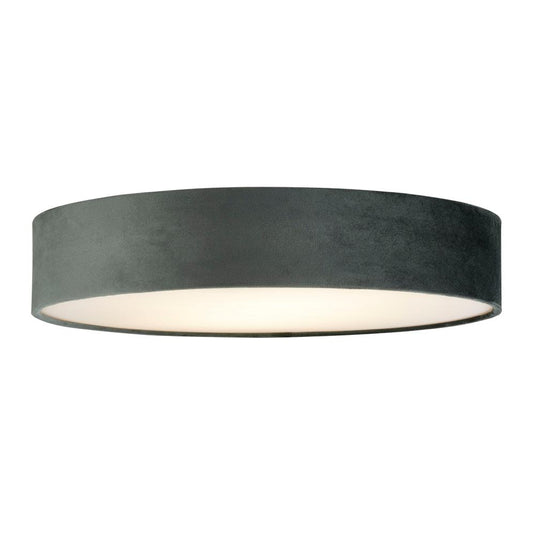 Searchlight 23298-3GY Drum 2 3Lt Velvet Flush, Grey Shade - 30991