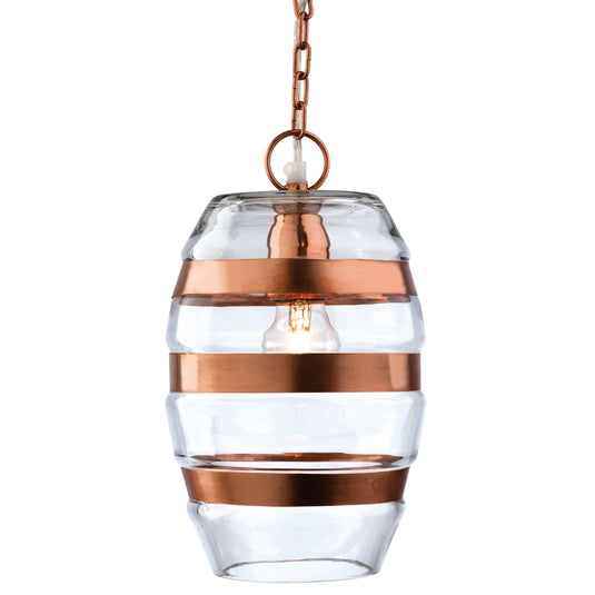 Firstlight 2347CP Craft 1 Light Copper Pendant Ceiling Light