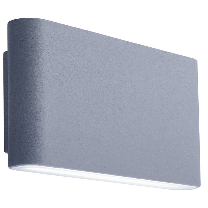 Searchlight 2562GY LED Outdoor Wall Bracket, Grey, Frosted Diffuser - 31025