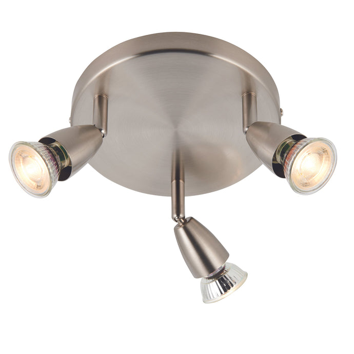 Saxby Lighting G2523413 Amalfi 3lt round satin nickel 50W - 32505