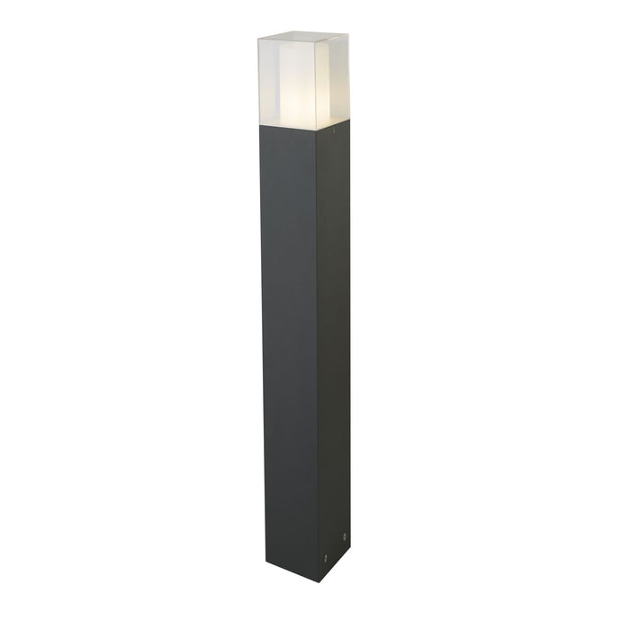 Searchlight 2582-900GY Granada Outdoor Light Post, 900Cm, E27 Dark Grey/White - 31033