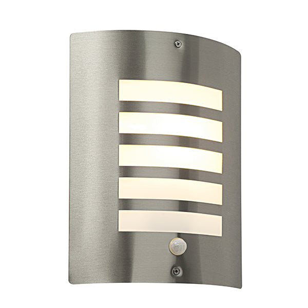 Saxby Lighting ST031FPIR Bianco PIR 1lt wall IP44 60W - 32517