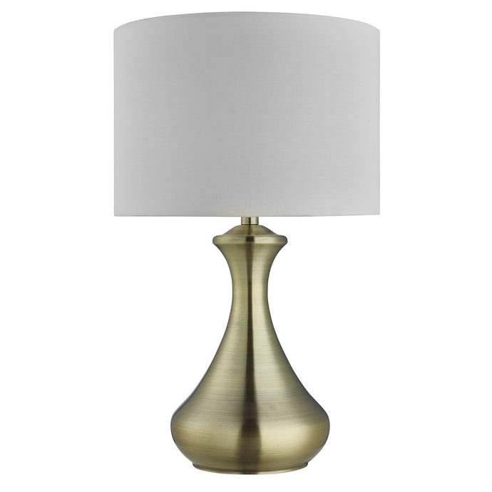 Searchlight 2750AB Touch Lamp - Antique Brass , Cream Shade - 20441