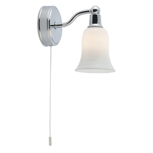 Searchlight 2931-1CC-LED Equador Bathroom - IP44 (G9 LED) 1Lt White Shade Wall Light - 31071