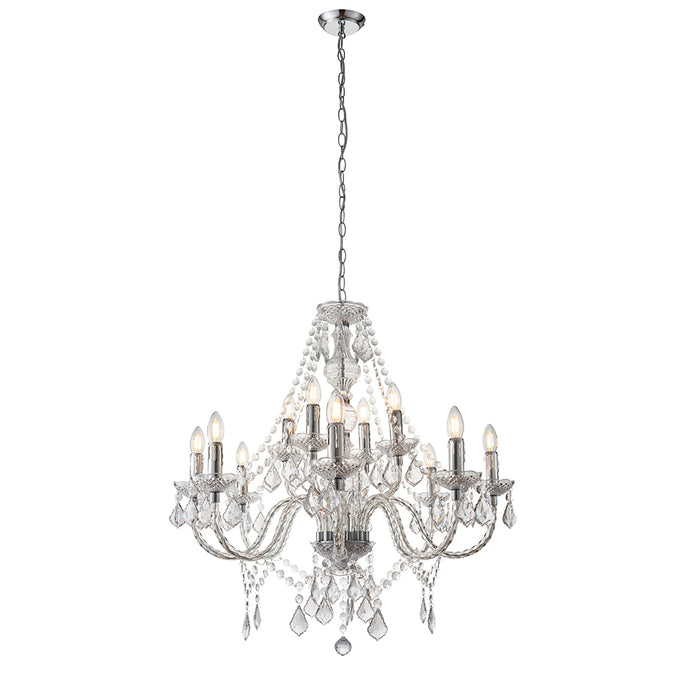 Endon Lighting 308-8-4CL Clarence 12lt Pendant - 34513