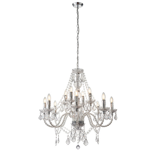 Endon Lighting 308-8-4CL Clarence 12lt Pendant - 34513