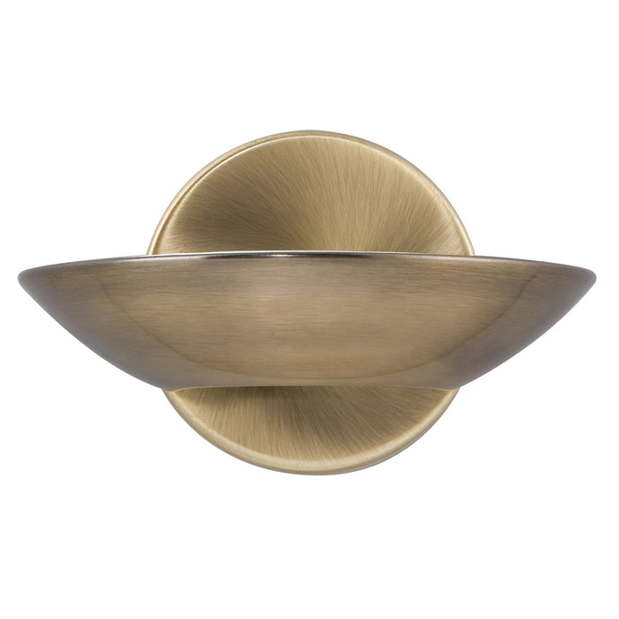 Searchlight 3209AB Sardina Wall Bracket LED Uplight, Antique Brass, Frosted Glass - 23039