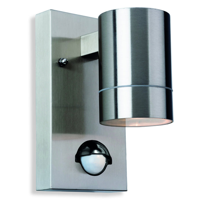 Firstlight 3428ST Colt 1 Light Stainless Steel Wall Light With PIR