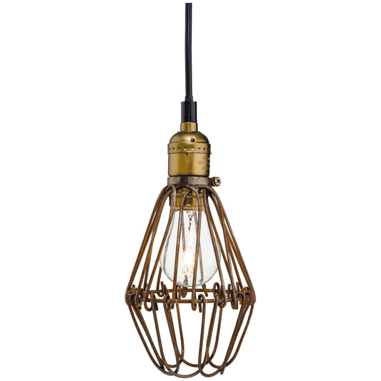 Firstlight 3446RB Arcade 1 Light Rustic Brown Pendant Ceiling Light