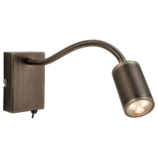 Firstlight 3454BZ Orion LED 1 Light Bronze Wall Light (Switched)
