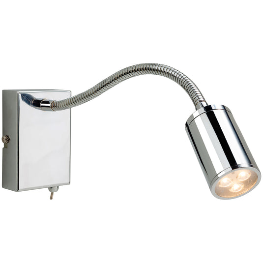 Firstlight 3454CH Orion LED 1 Light Polished Chrome Wall Light (Switched)