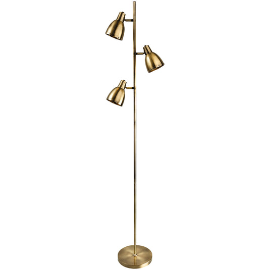 Firstlight 3468AB Vogue 3 Light Antique Brass Floor Lamp