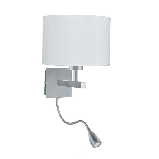 Searchlight 3550SS Hotel Wall Light - Dual Arm SS- LED Flexi Arm - 31122