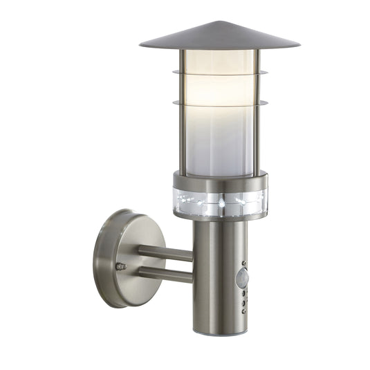 Saxby Lighting 13924 Pagoda PIR 1lt wall IP44 9.2W & 0.05W - 31762