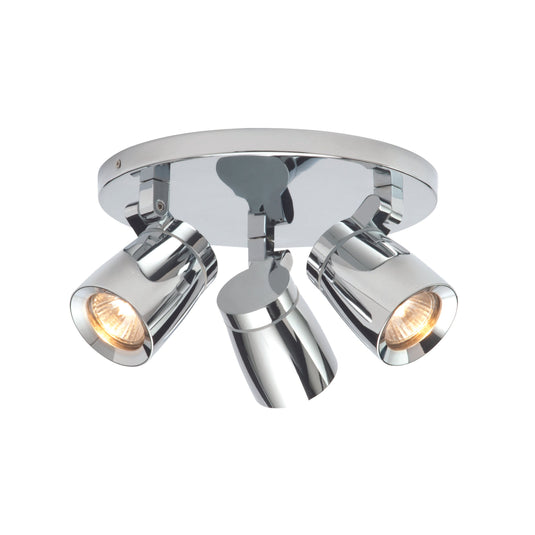 Saxby Lighting 39167 Knight 3lt round IP44 35W - 31770