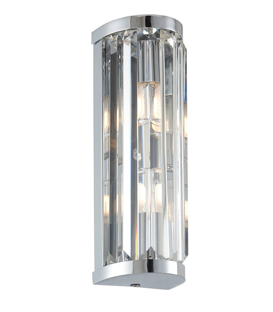 Saxby Lighting 39629 Crystal 2lt wall IP44 18W - 31775