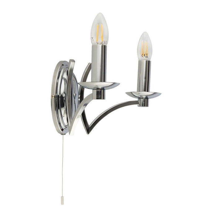 Searchlight 41312-2CC Ascot 2Lt Wall Light Chrome - 31146