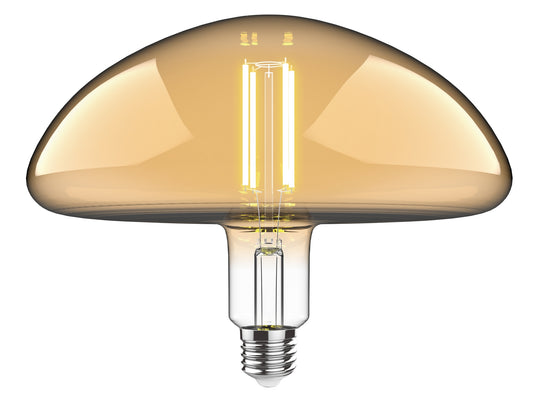Luxram 4300222 Classic Style LED Type J E27 Dimmable 220-240V 4W 2100K, 200lm, Amber Finish, 3yrs Warranty