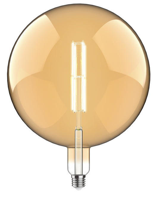 Luxram 4300242 Classic Style LED Type K1 E27 Dimmable 220-240V 4W 2100K, 200lm, Amber Finish, 3yrs Warranty