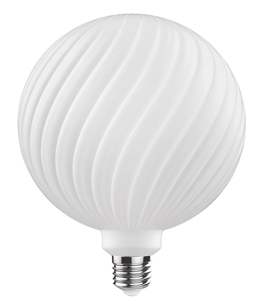 Luxram 4300353 Classic Style LED Type O E27 Dimmable 220-240V 4W 2700K, 320lm, Opal Finish, 3yrs Warranty