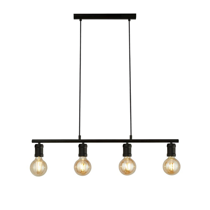 Searchlight 45201-4BK Dance 4Lt Bar Pendant, Sand Black - 31189