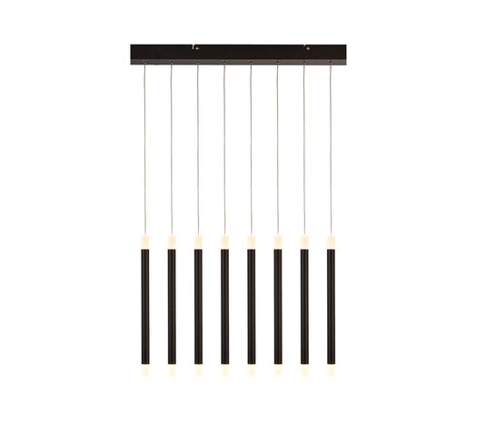 Searchlight 4688-8BK Wands 8Lt LED Bar Pendant - Black - 26787