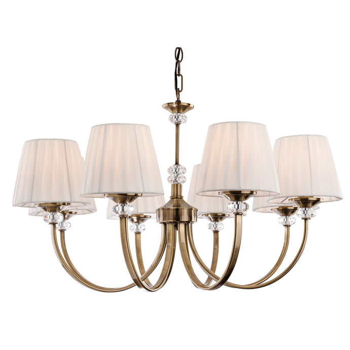 Firstlight 4864AB Langham 8 Light Antique Brass Ceiling Light